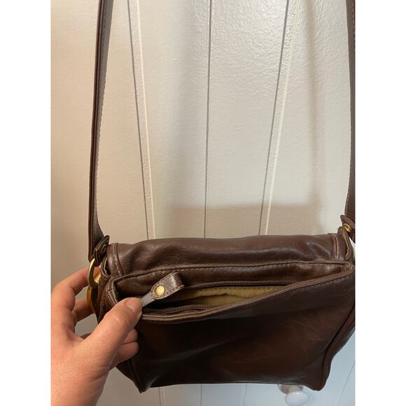 Vintage Capezio Genuine Leather Brown purse/crossbody bag - Picture 6 of 7